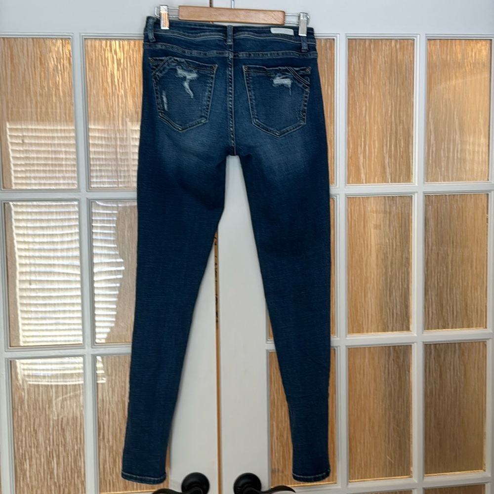 Buckle Black Women’s Mid Rise Skinny Jeans Size 27X30 Like New Distressed